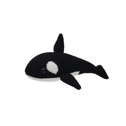 Orca toy, orca stuffed animal, knit orca