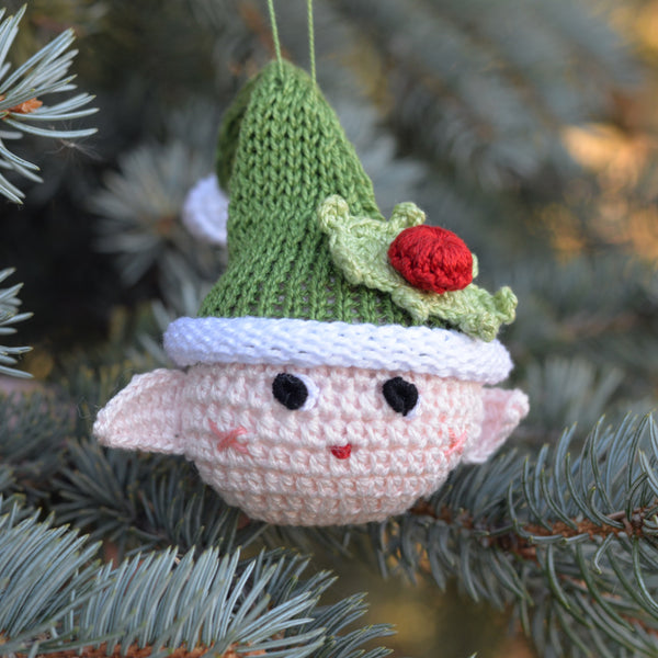Crochet Elf Ornament