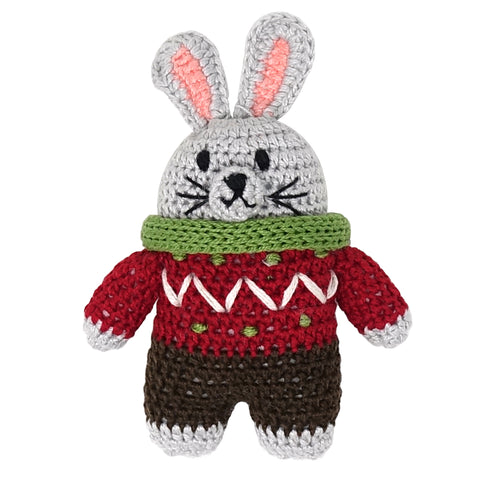 Crochet Bunny Ornament, single