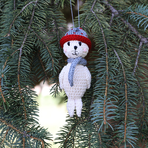 Crochet Seal Ornament