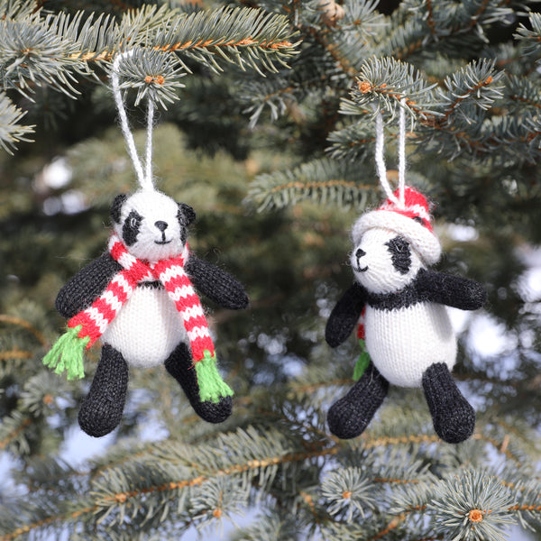 Panda Ornament- set of 2
