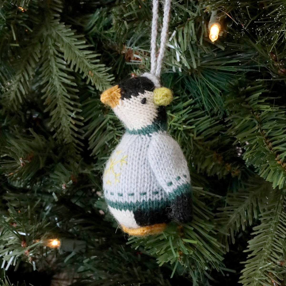 Penguin with Earmuffs Ornament – Melange Collection