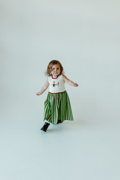 Holiday Dog Dress, Fabric Skirt