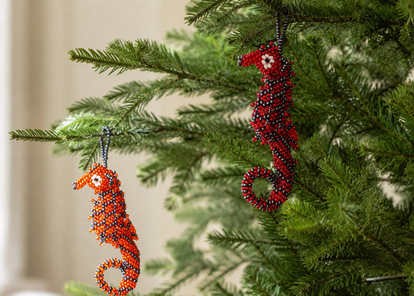 Seahorse Ornament- Orange