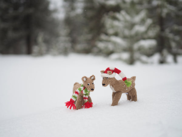 Fawn Ornament - set of 2
