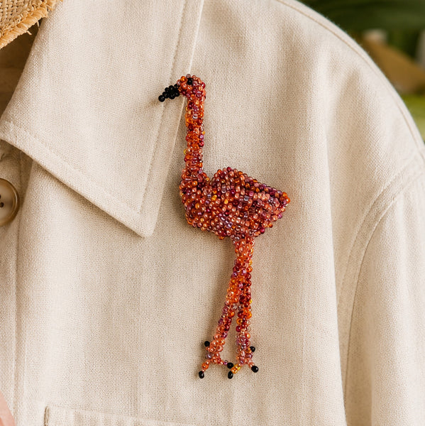 Flamingo Brooch