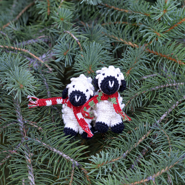 Crochet Lamb Ornament