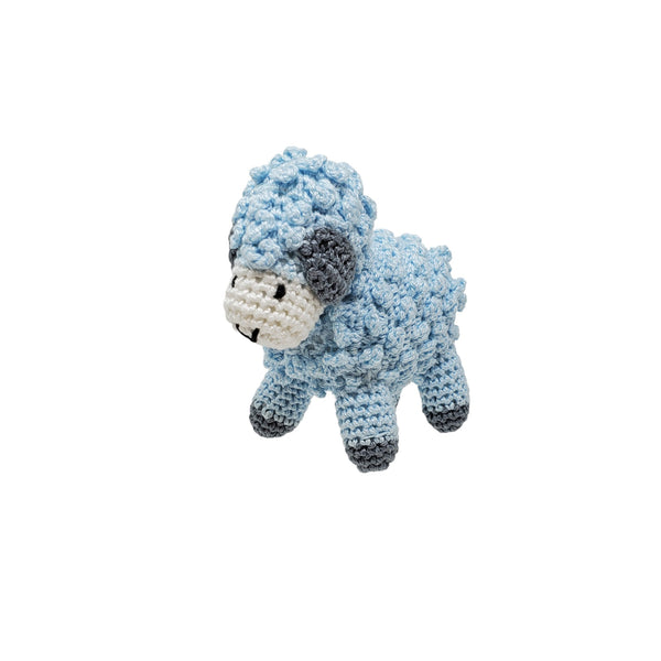 Little Crochet Lamb, Blue