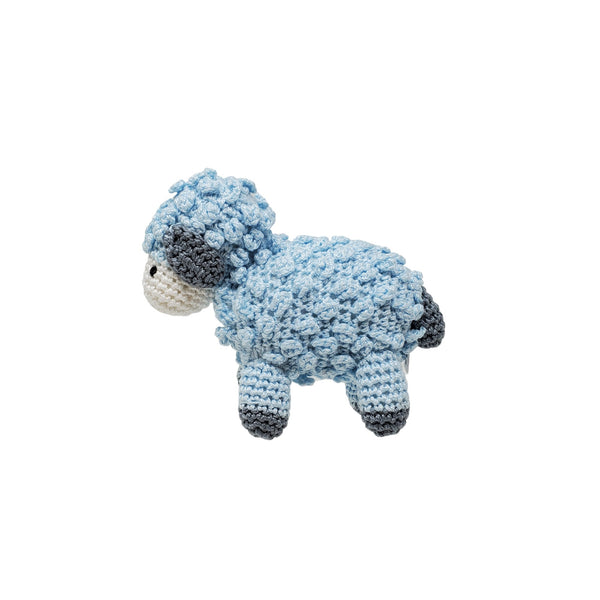 Little Crochet Lamb, Blue