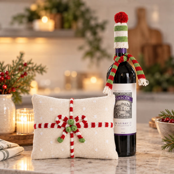 Wine Bottle Topper in Green