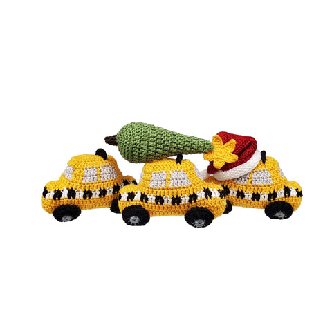 Taxi Cab Ornaments, set of 3