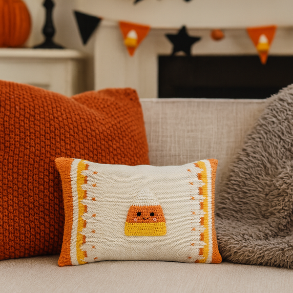 Candy Corn Mini Pillow