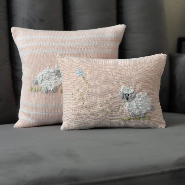 Lamb Mini Pillow, Pink