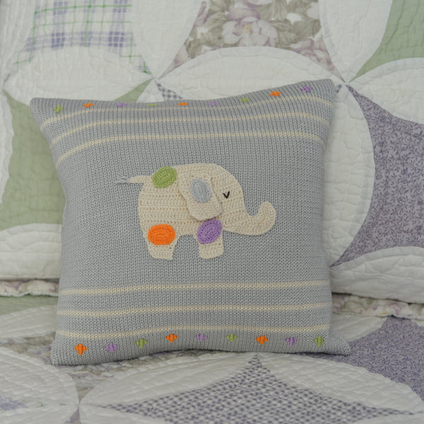 Polka Dot Elephant 10" Pillow