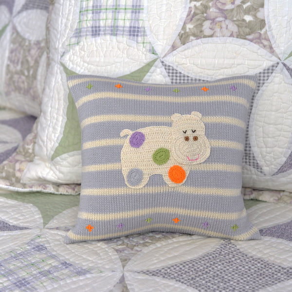 Hippo 10" Pillow