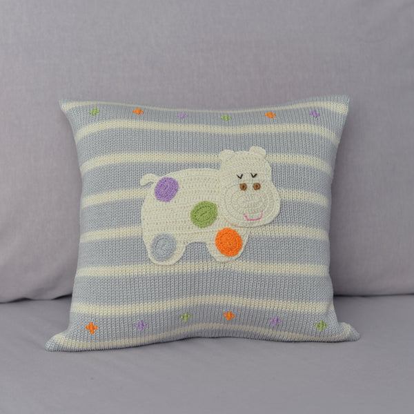 Hippo 10" Pillow