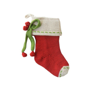 Bow Mini Stocking, Red
