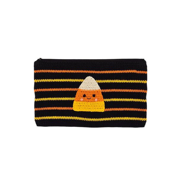 Candy Corn Zippered Pencil Bag