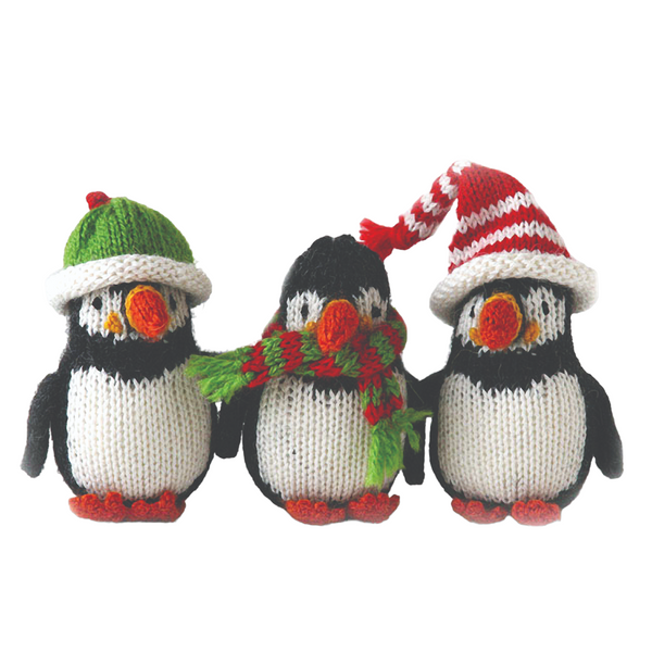 Puffin Ornament- set of 3