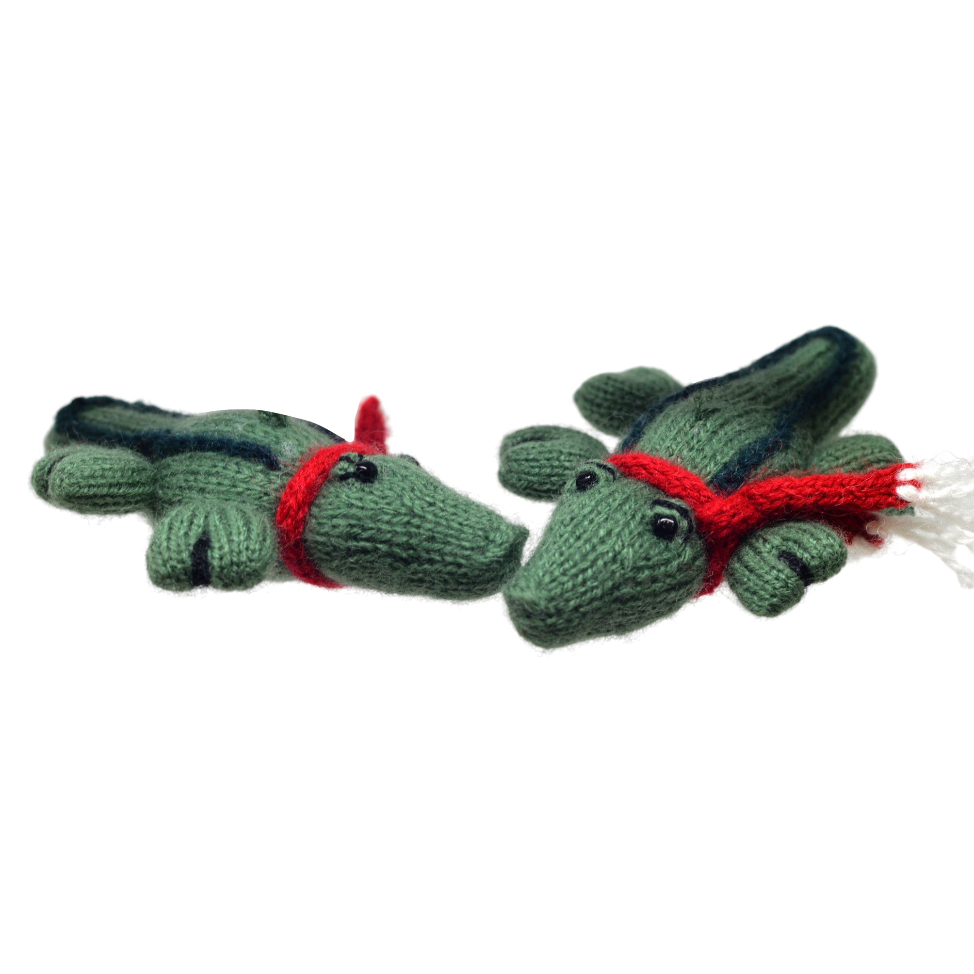 Alligator Ornaments, set of 2