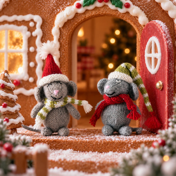 Mouse Ornament - Set of 2