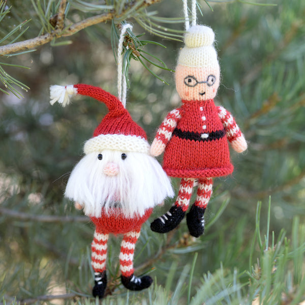 Mr. and Mrs. Claus Ornaments