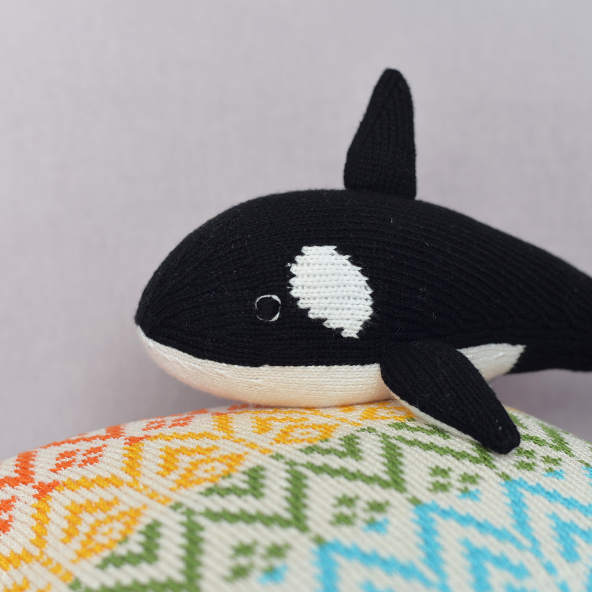 Knit Orca Toy – Melange Collection