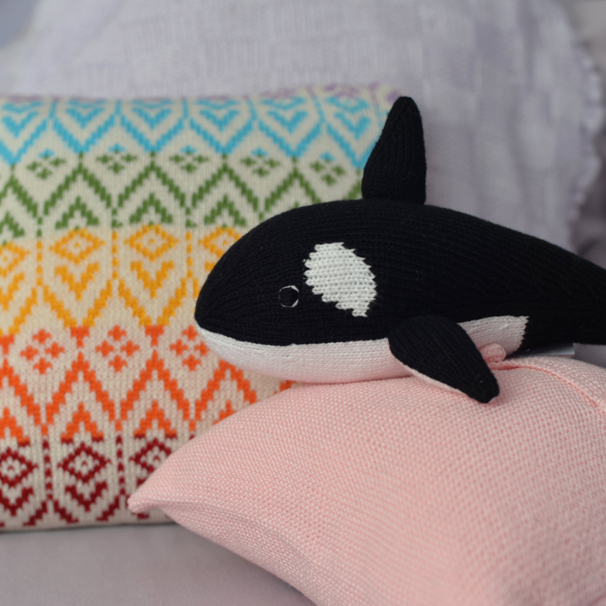 Knit Orca Toy – Melange Collection