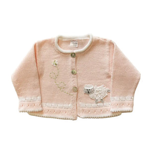 Lamb Cardigan, Pink