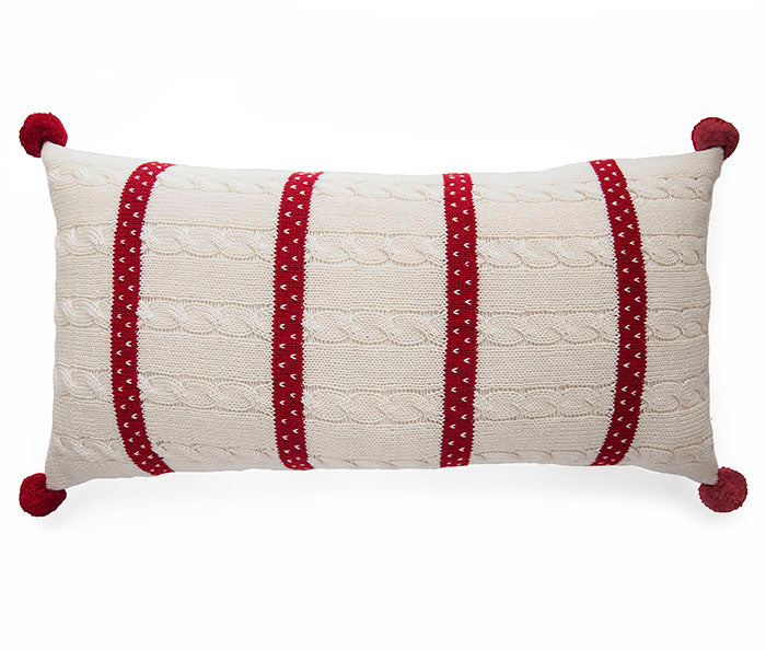 Cable-Knit Lumbar Pillow