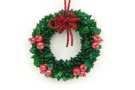 Wreath with Red Berries Ornament