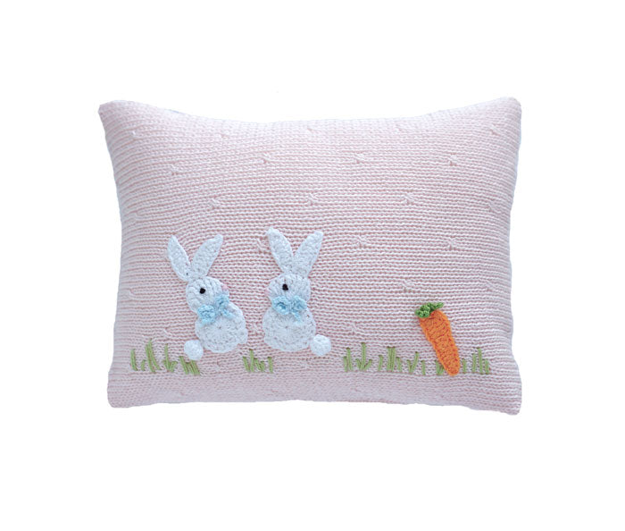 Baby Bunny Mini Pillow, Pink