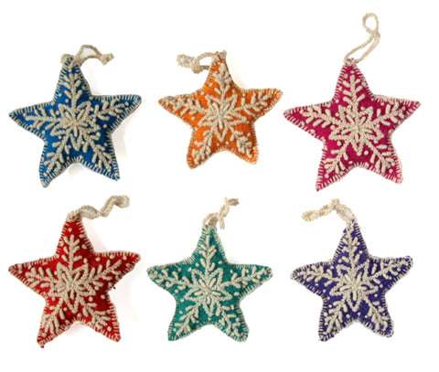 Star Ornament- set of 6