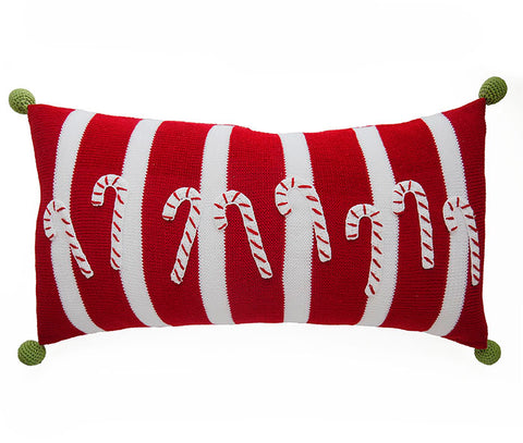 Candy Cane Lumbar Pillow