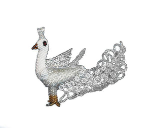 Large Beaded Peacock