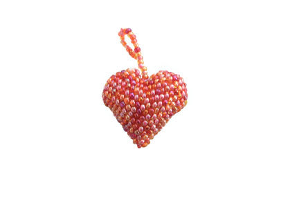 Heart Ornament - Pink