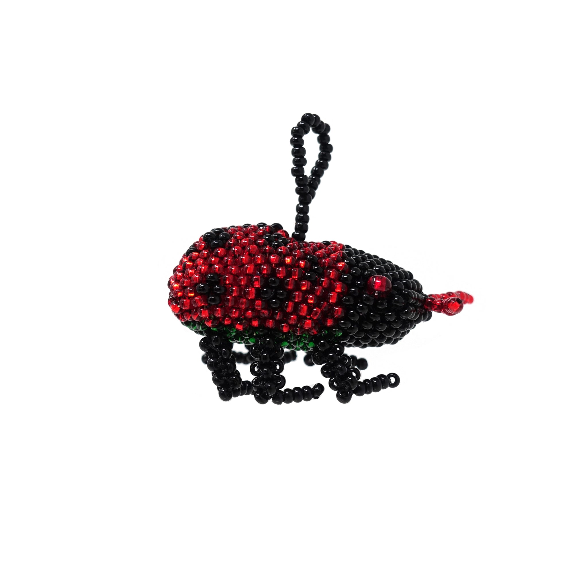 Beaded Ladybug Ornament