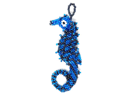 Seahorse Ornament- Blue