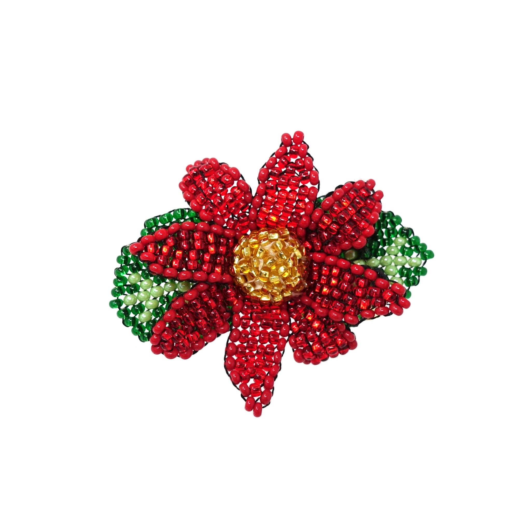 Red Daisy Brooch