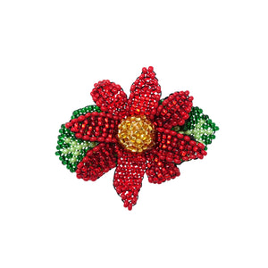 Red Daisy Brooch