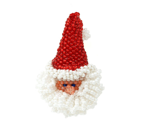 Santa Head Brooch