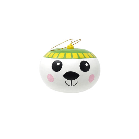 Polar Bear Gourd Ornament