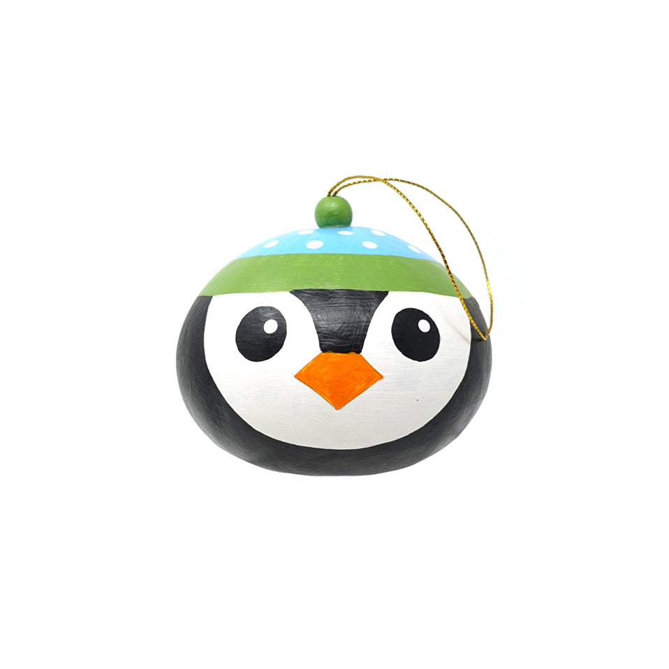 Penguin Gourd Ornament
