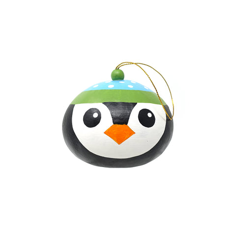 Penguin Gourd Ornament