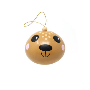 Reindeer Gourd Ornament