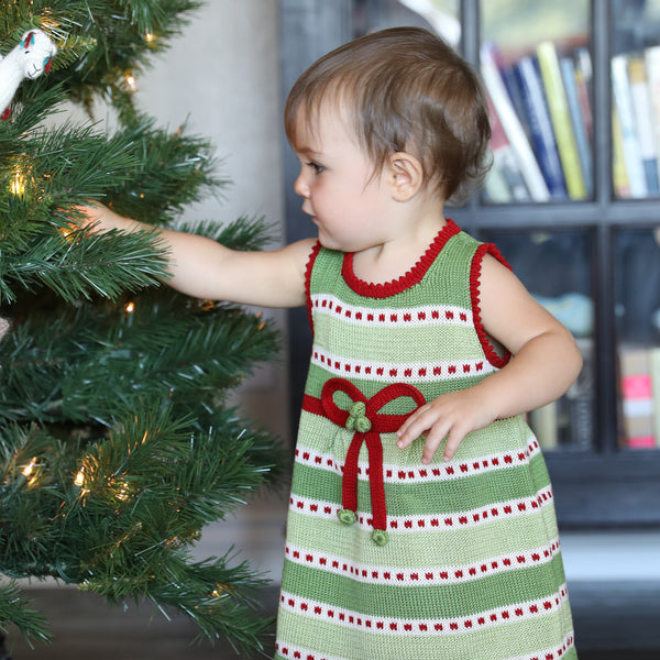 Striped Dress with Bow