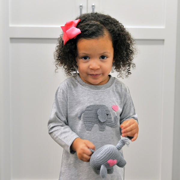 Valentine Elephant Tee, Pink