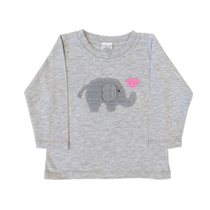 Valentine Elephant Tee, Pink