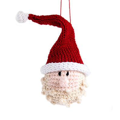 Crochet Santa Ornament