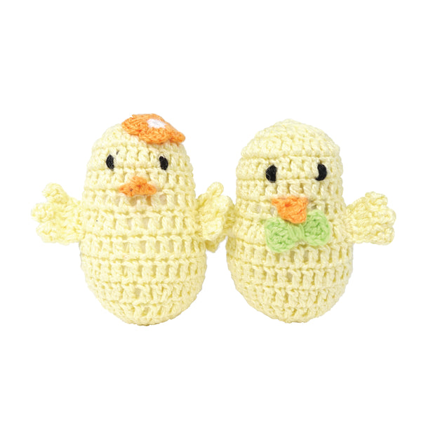 Crochet Easter Chick Ornaments - set of 6
